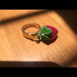 Betsey Johnson Strawberry ring